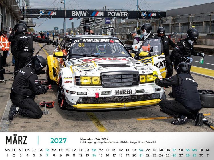Produktbild: Mercedes im Rennsport Kalender 2027