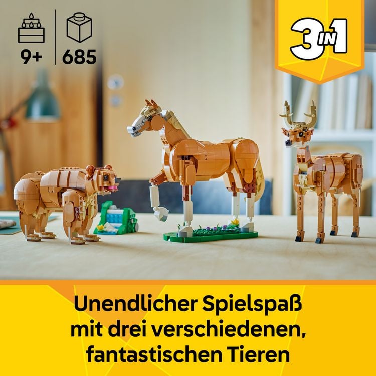 Produktbild: LEGO Creator Pr&auml;chtiges Ross 31166 , Pferde Spielzeug
