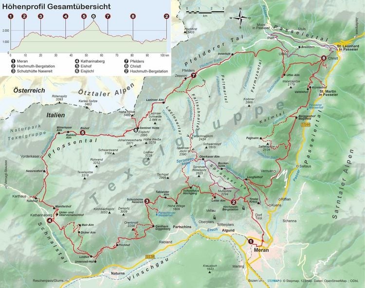 Produktbild: S&uuml;dtirol: Meraner H&ouml;henweg