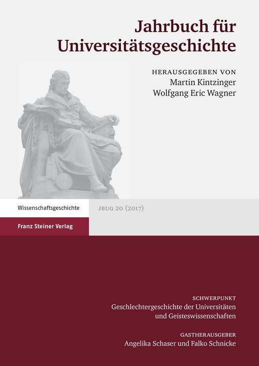 Produktbild: Jahrbuch f&uuml;r Universit&auml;tsgeschichte 20 (2017)