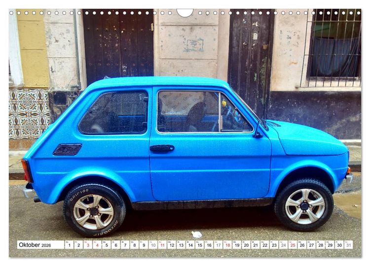 Produktbild: Polski Fiat 126p - Kult auf Kuba (Wandkalender 2026 DIN A3 quer), CALVENDO Monatskalender
