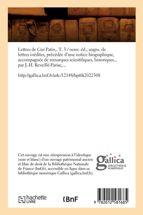 Produktbild: Lettres de Gui Patin,. T. 3 (&Eacute;d.1846)
