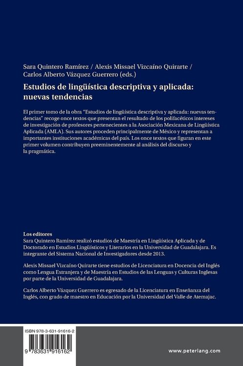 Produktbild: Estudios de ling&uuml;&iacute;stica descriptiva y aplicada: nuevas tendencias