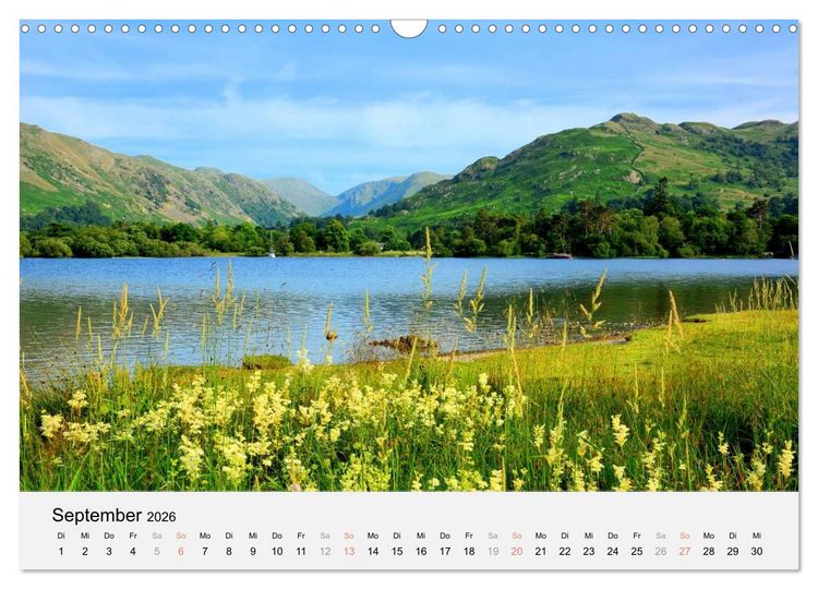 Produktbild: Sommer im Lake District (Wandkalender 2026 DIN A3 quer), CALVENDO Monatskalender