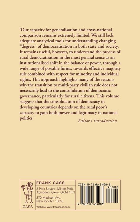 Produktbild: The Challenge of Rural Democratisation