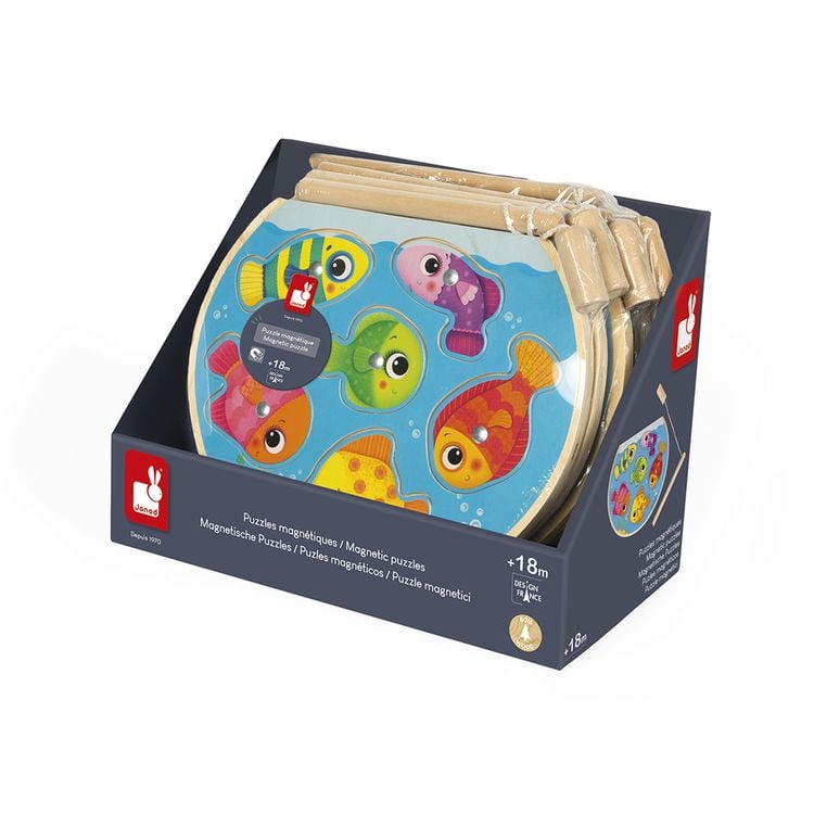 Produktbild: Magnet-Angelpuzzle "Aquarium" mit 6 Fischen und Angel