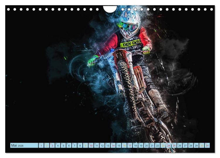 Produktbild: Motocross - extrem cool (Wandkalender 2026 DIN A4 quer), CALVENDO Monatskalender
