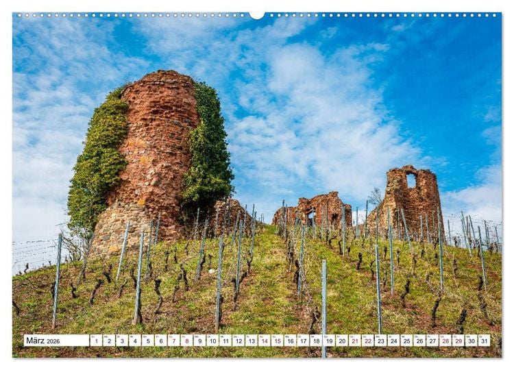 Produktbild: Burgen des Hunsr&uuml;cks (Wandkalender 2026 DIN A2 quer), CALVENDO Monatskalender
