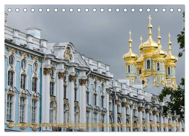 Produktbild: St. Petersburg - Alles Gold was gl&auml;nzt (Tischkalender 2026 DIN A5 quer), CALVENDO Monatskalender