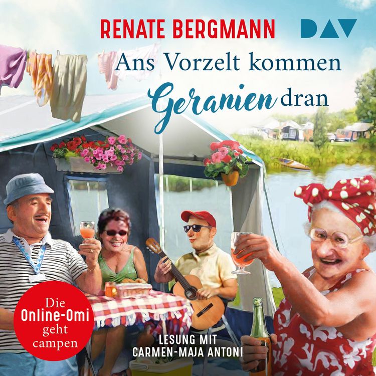 Produktbild: Ans Vorzelt kommen Geranien dran. Die Online-Omi geht campen
