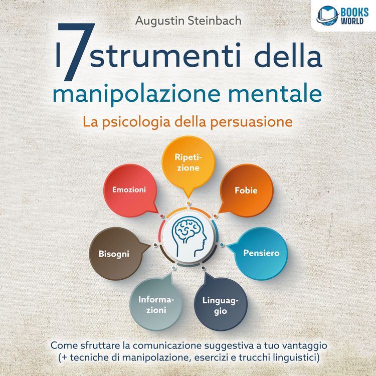 Produktbild: I 7 strumenti della manipolazione mentale - La psicologia della persuasione: Come sfruttare la comunicazione suggestiva a tuo vantaggio (+ tecniche di manipolazione, esercizi e trucchi linguistici)