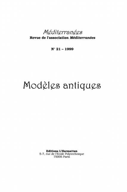 Produktbild: Modeles antiques