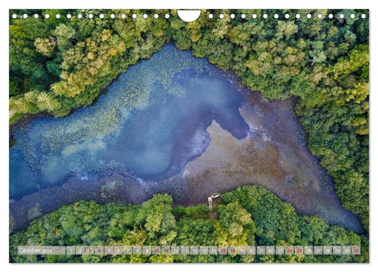 Produktbild: neunziggrad photoart: die erde von oben (Wandkalender 2026 DIN A4 quer), CALVENDO Monatskalender