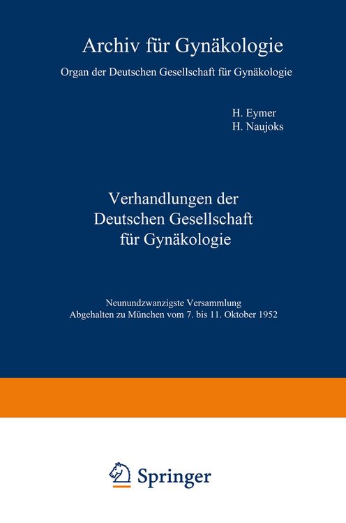 Produktbild: Verhandlungen der Deutschen Gesellschaft f&uuml;r Gyn&auml;kologie