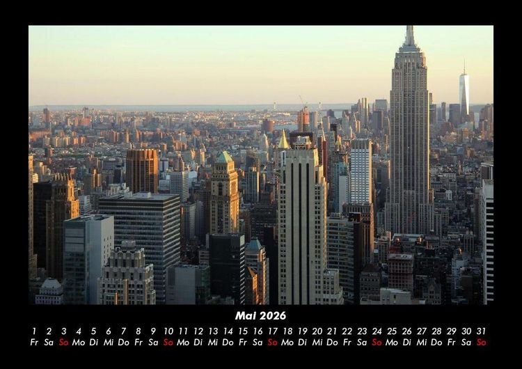 Produktbild: New York 2026 Fotokalender DIN A3