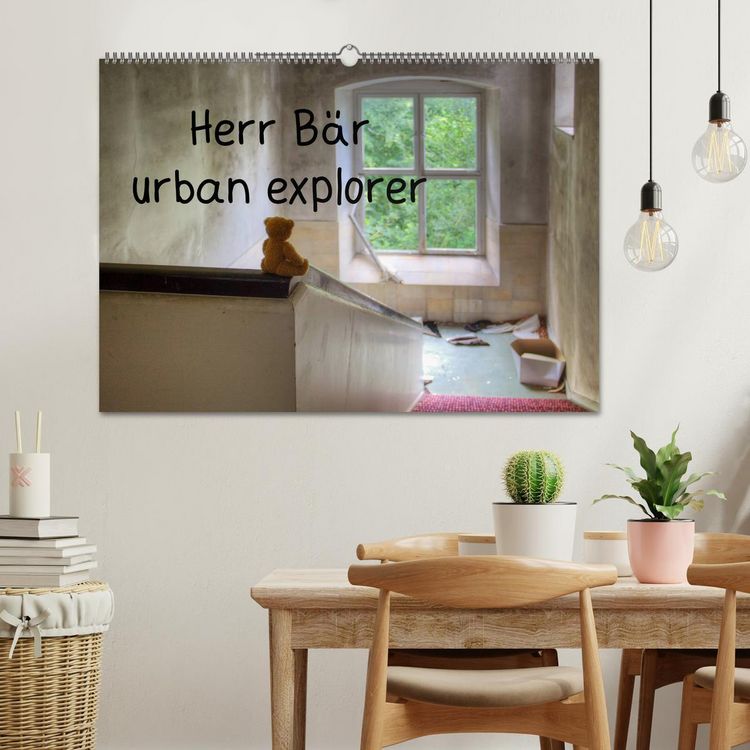 Produktbild: Herr B&auml;r urban explorer (Wandkalender 2026 DIN A2 quer), CALVENDO Monatskalender