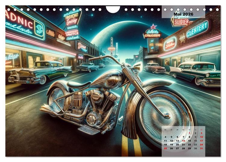 Produktbild: Custom Dreams - Showbike Wonders (Wandkalender 2026 DIN A4 quer), CALVENDO Monatskalender