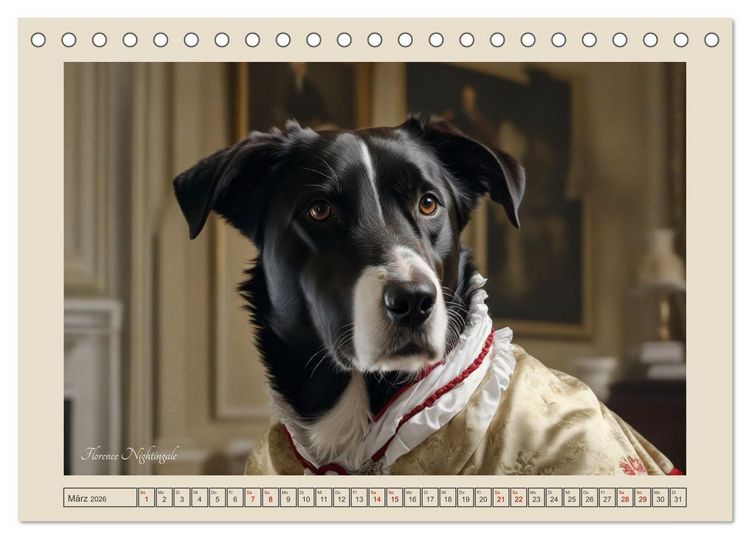 Produktbild: Historische Hundetage (Tischkalender 2026 DIN A5 quer), CALVENDO Monatskalender