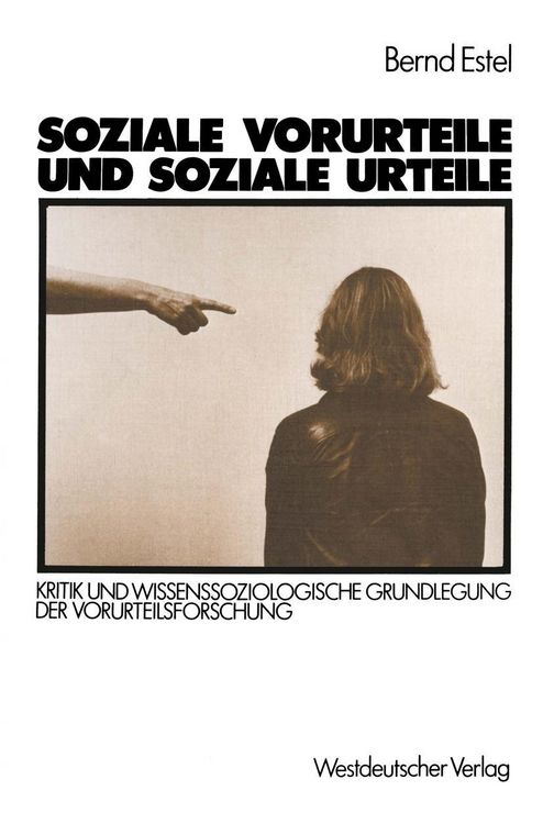 Produktbild: Soziale Vorurteile und soziale Urteile