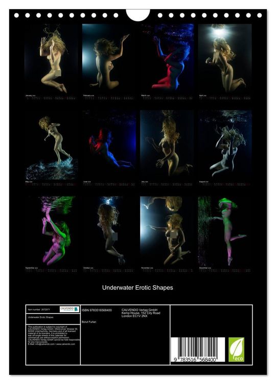 Produktbild: Underwater Erotic Shapes (Wall Calendar 2026 DIN A4 portrait), CALVENDO 12 Month Wall Calendar