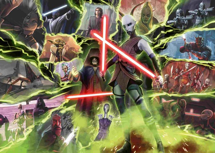 Produktbild: Erwachsenenpuzzle 1000 Teile - Star Wars Villainous - Asajj Ventress