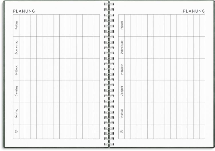Produktbild: Kalender 26/27 Senator A5 Twist Gr&uuml;n