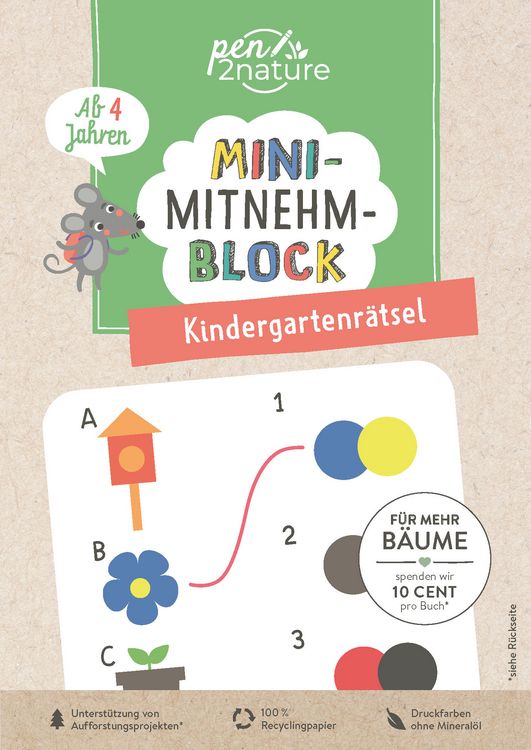Produktbild: Mini-Mitnehm-Block Kindergartenr&auml;tsel