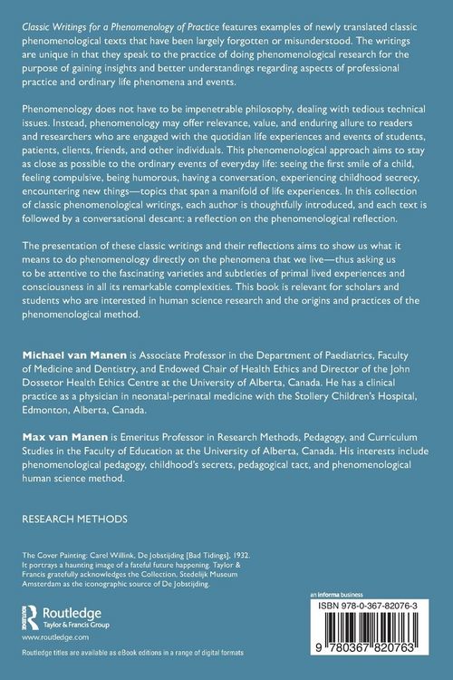 Produktbild: Classic Writings for a Phenomenology of Practice