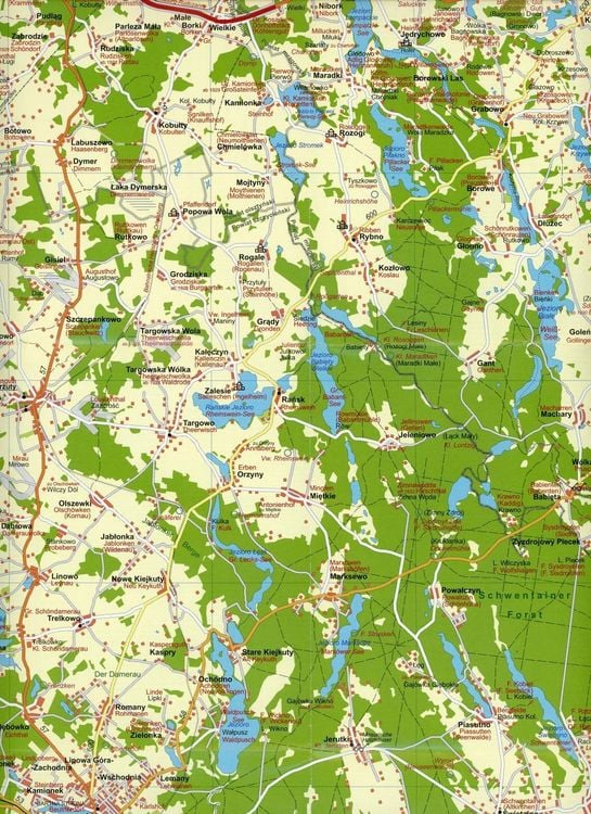 Produktbild: Landkarte Süd-Masuren