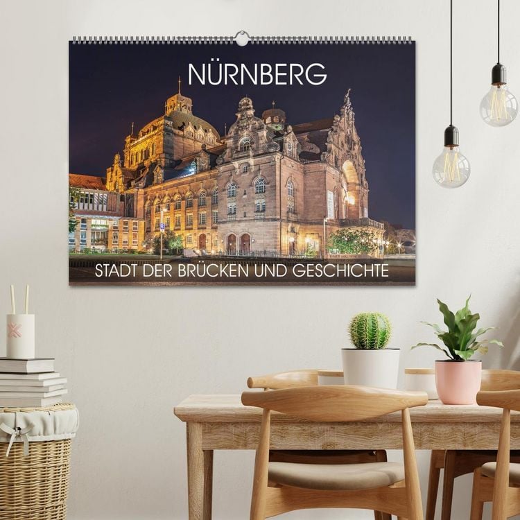 Produktbild: N&uuml;rnberg - Stadt der Br&uuml;cken und Geschichte (Wandkalender 2026 DIN A2 quer), CALVENDO Monatskalender
