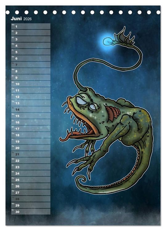 Produktbild: Bestiarium Vladi Krafft (Tischkalender 2026 DIN A5 hoch), CALVENDO Monatskalender