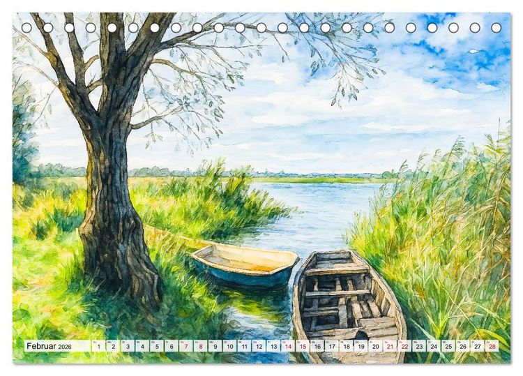 Produktbild: Bilder der Havelregion - Impressionen zwischen Brandenburg und Havelberg (Tischkalender 2026 DIN A5 quer), CALVENDO Monatskalender