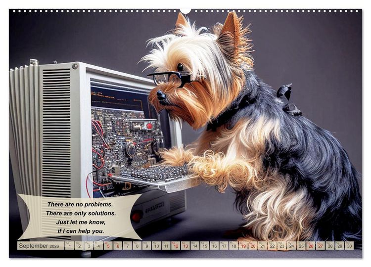 Produktbild: Great fun for Yorkshire Terrier lovers (High Quality Premium Wall Calendar 2026 DIN A2 landscape),CALVENDO 12 Month Wall Calendar