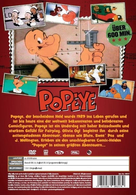 Produktbild: Popeye und seine Freunde [3 DVDs]