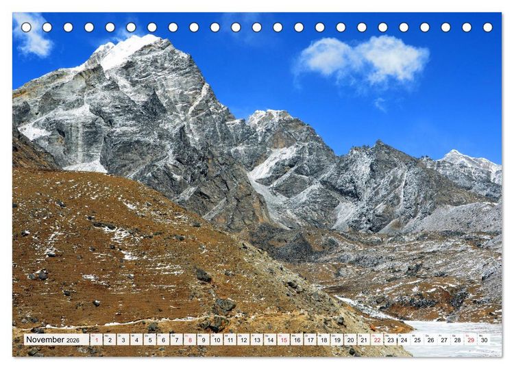 Produktbild: Grandioser Himalaya, Bergriesen in Nepal (Tischkalender 2026 DIN A5 quer), CALVENDO Monatskalender