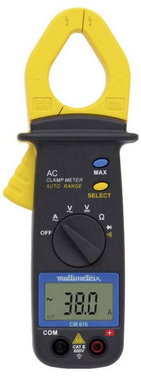 Produktbild: Multimetrix CM 610 Stromzange digital CAT III 300V Anzeige (Counts): 2000