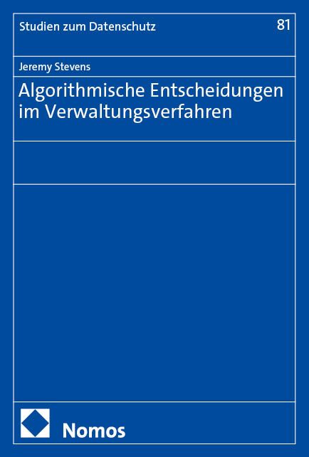 Produktbild: Algorithmische Entscheidungen im Verwaltungsverfahren