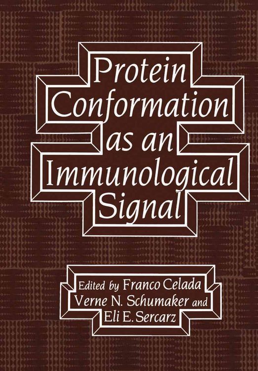 Produktbild: Protein Conformation as an Immunological Signal