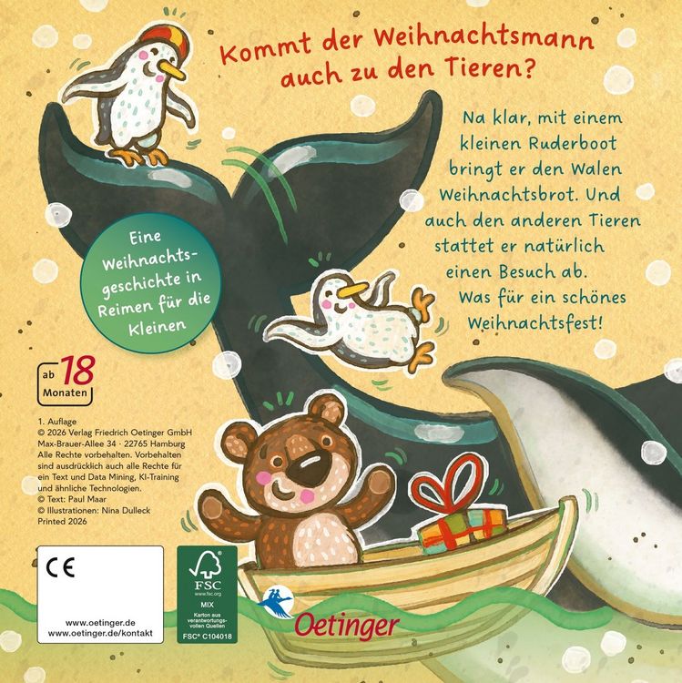 Produktbild: Es weihnachtet sehr bei Hase, Wal und B&auml;r!