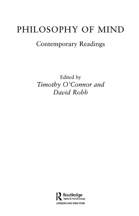 Produktbild: Philosophy of Mind: Contemporary Readings