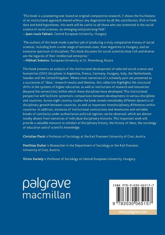 Produktbild: Shaping Human Science Disciplines