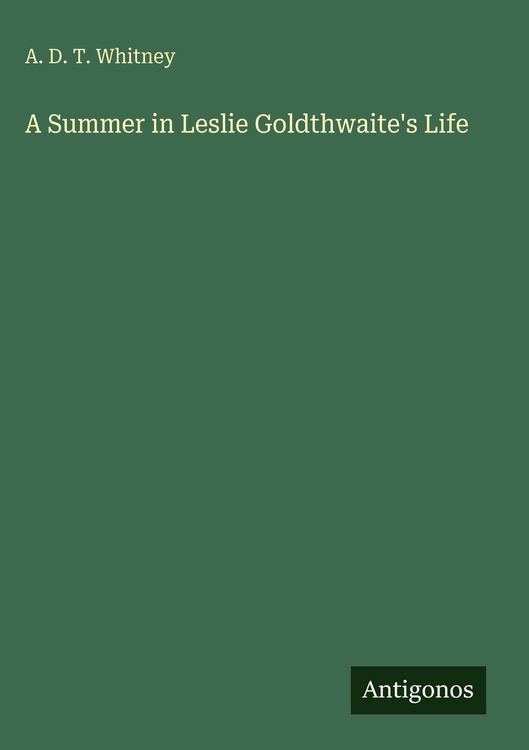 Produktbild: A Summer in Leslie Goldthwaite's Life