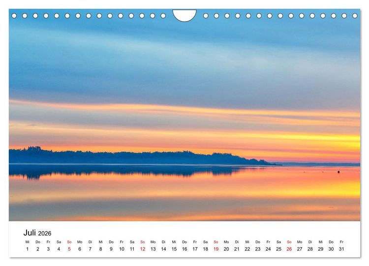 Produktbild: Traumhafter Chiemsee - eine kalendarische Reise (Wandkalender 2026 DIN A4 quer), CALVENDO Monatskalender