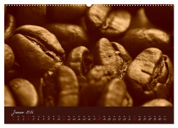 Produktbild: Kaffee Genuss Jahreskalender (hochwertiger Premium Wandkalender 2026 DIN A2 quer), Kunstdruck in Hochglanz
