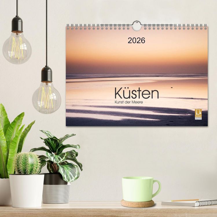 Produktbild: K&uuml;sten - Kunst der Meere (Wandkalender 2026 DIN A4 quer), CALVENDO Monatskalender
