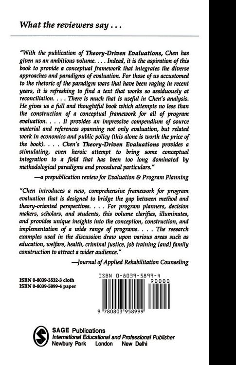 Produktbild: Theory Driven Evaluations