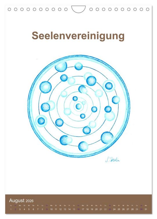 Produktbild: Delfinheilsymbole (Wandkalender 2026 DIN A4 hoch), CALVENDO Monatskalender