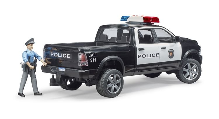 Produktbild: bruder 02505 RAM 2500 Polizei Pickup mit L+S-Modul und Polizist