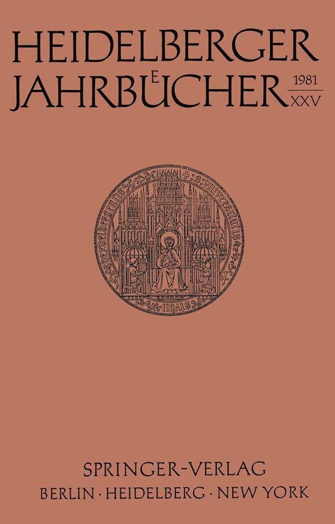 Produktbild: Heidelberger Jahrb&uuml;cher