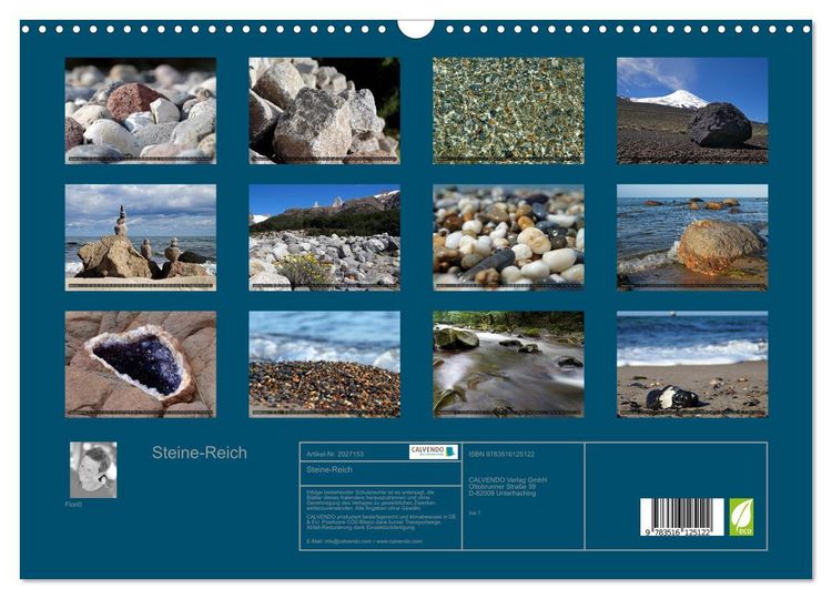 Produktbild: Steine-Reich (Wandkalender 2026 DIN A3 quer), CALVENDO Monatskalender